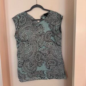 The Limited Black and Green Blouse